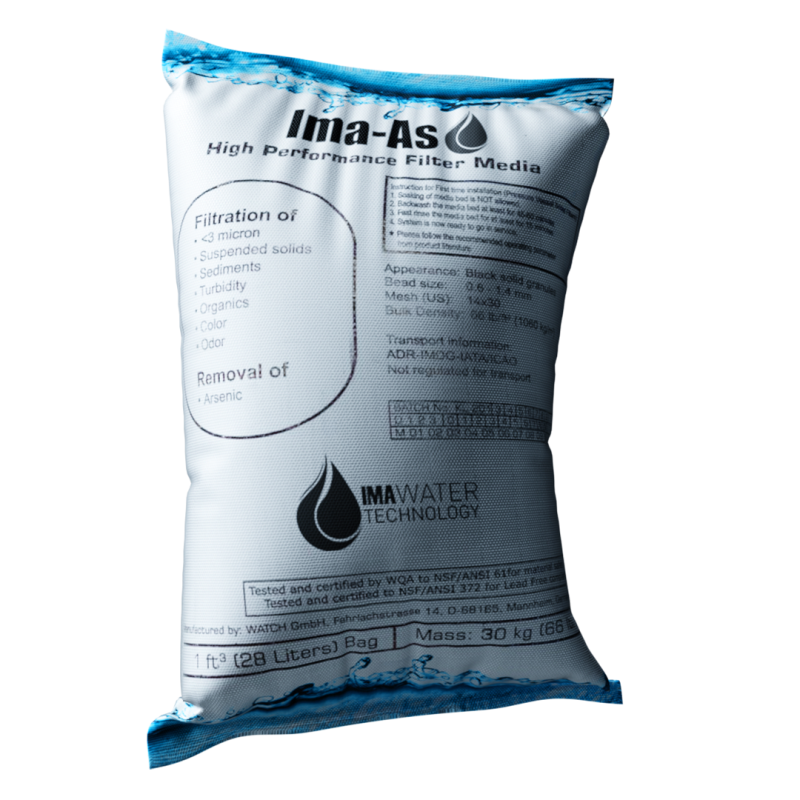 Medio filtrante sacos 17.5 kg reducción arsénico